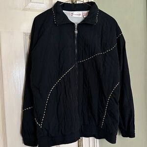 Vintage G Casuals Lined Track Jacket Black